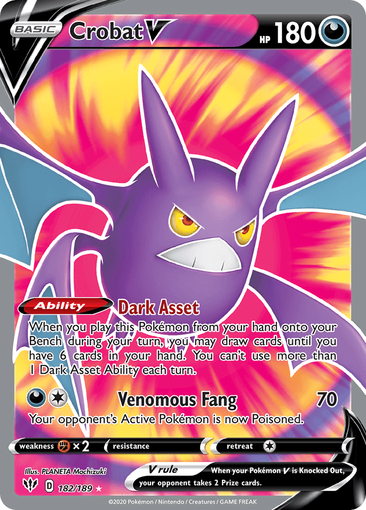 Crobat V Pokémon card