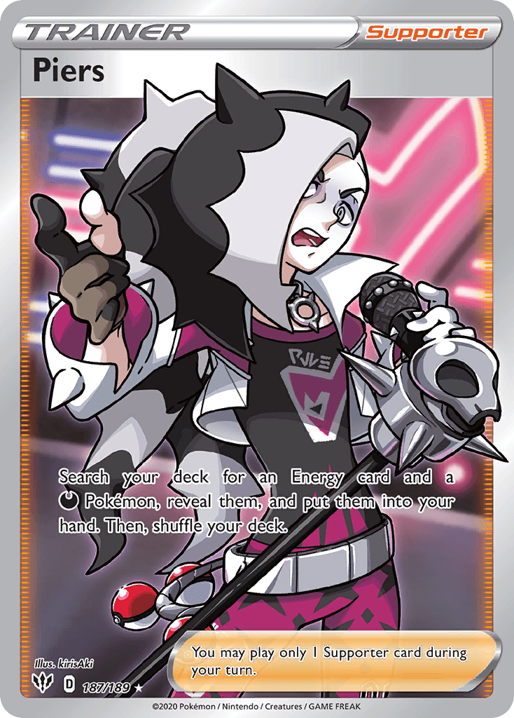 Piers Pokémon card