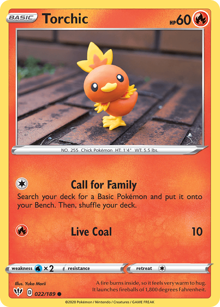 Torchic illustrated by Yuka Morii