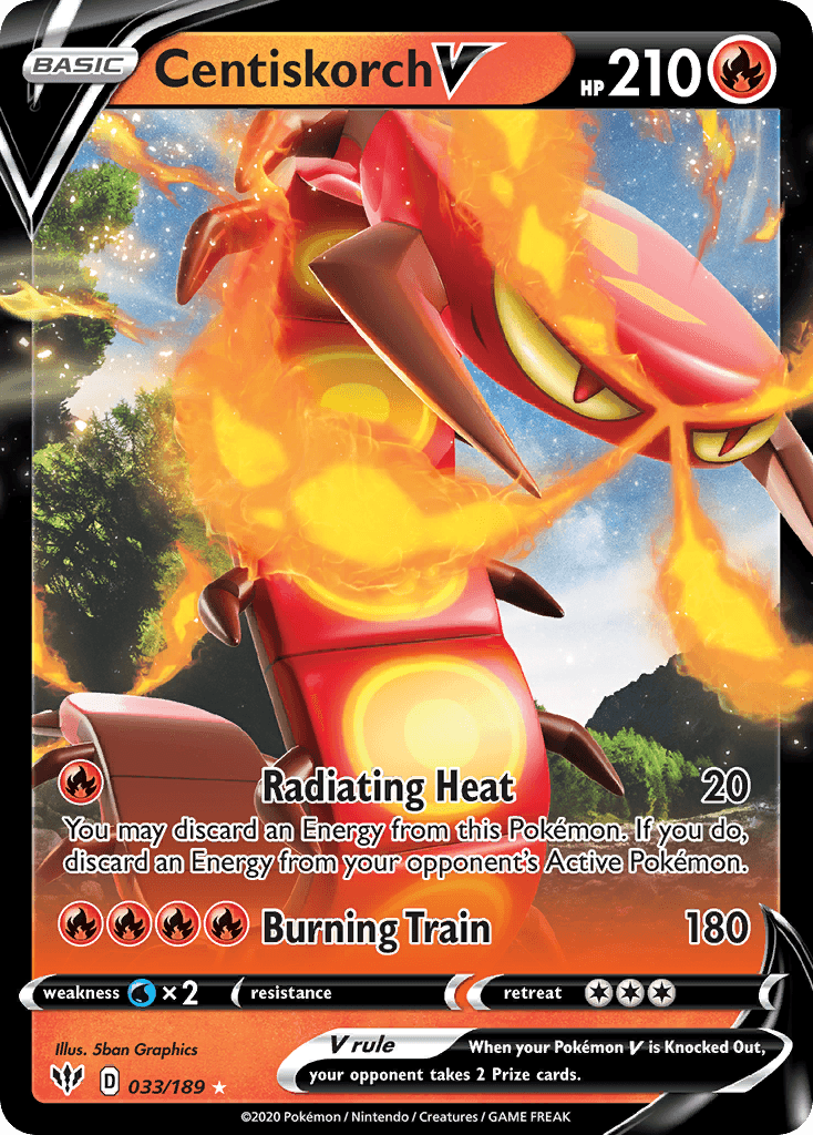 Centiskorch V Pokémon card