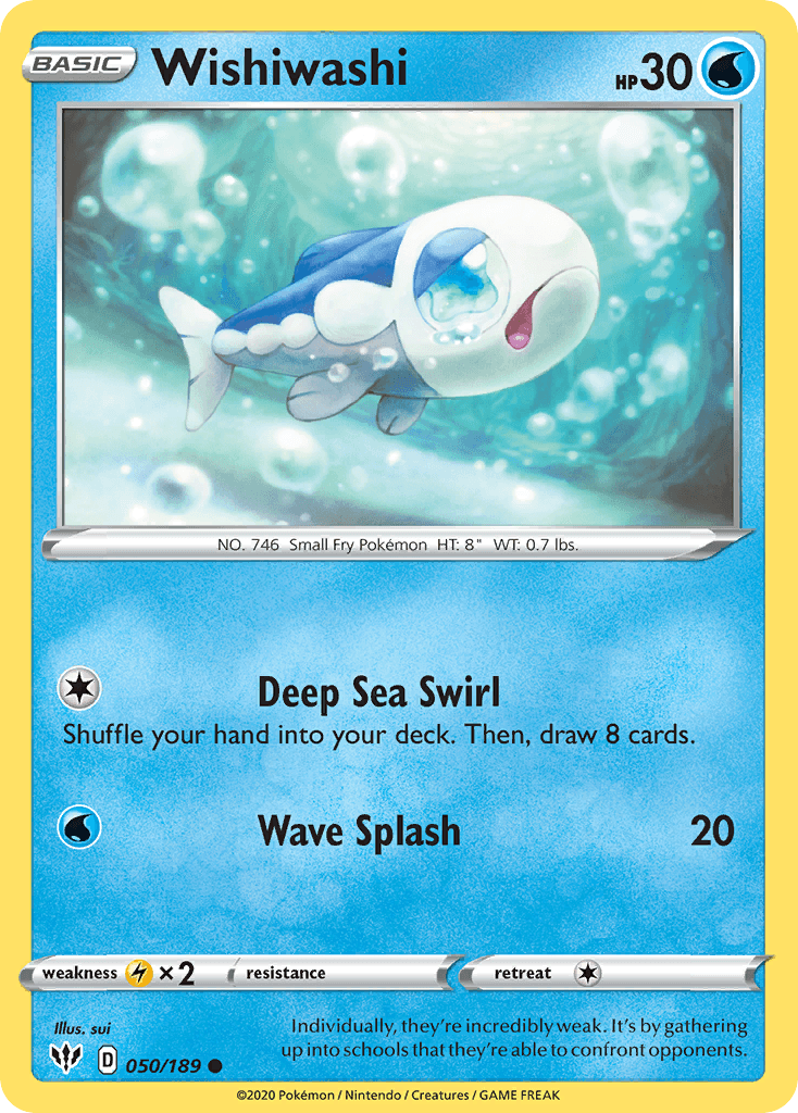 Wishiwashi Pokémon card