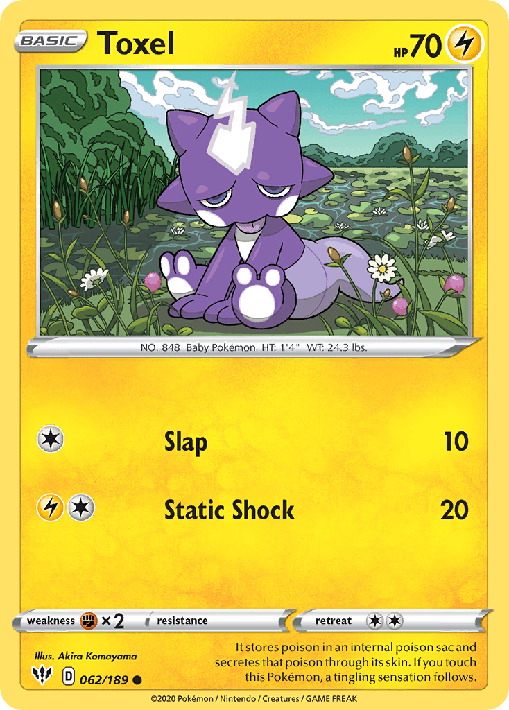 Toxel Pokémon card