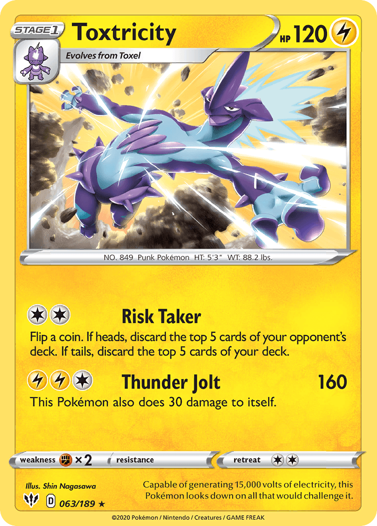Toxtricity Pokémon card