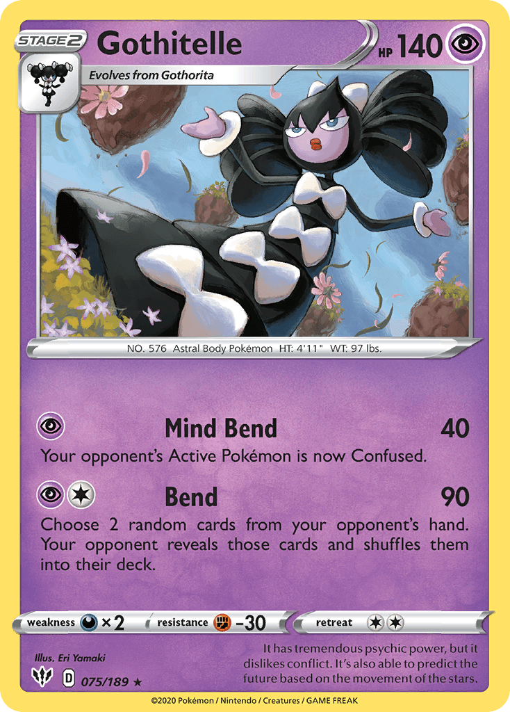 Gothitelle Pokémon card