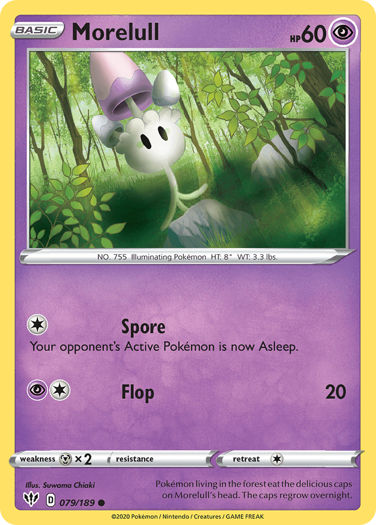 Morelull Pokémon card