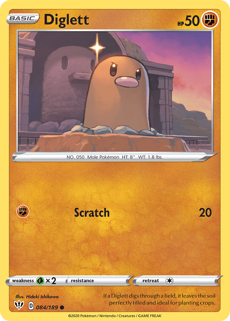 Diglett Pokémon card