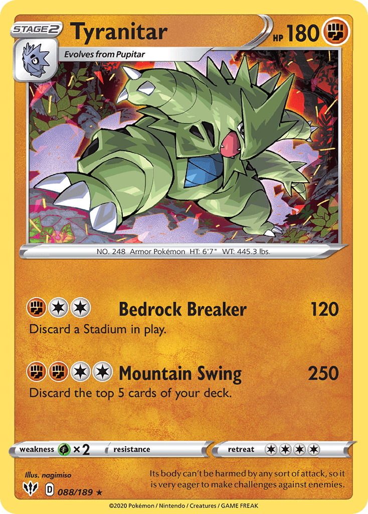 Tyranitar from Darkness Ablaze