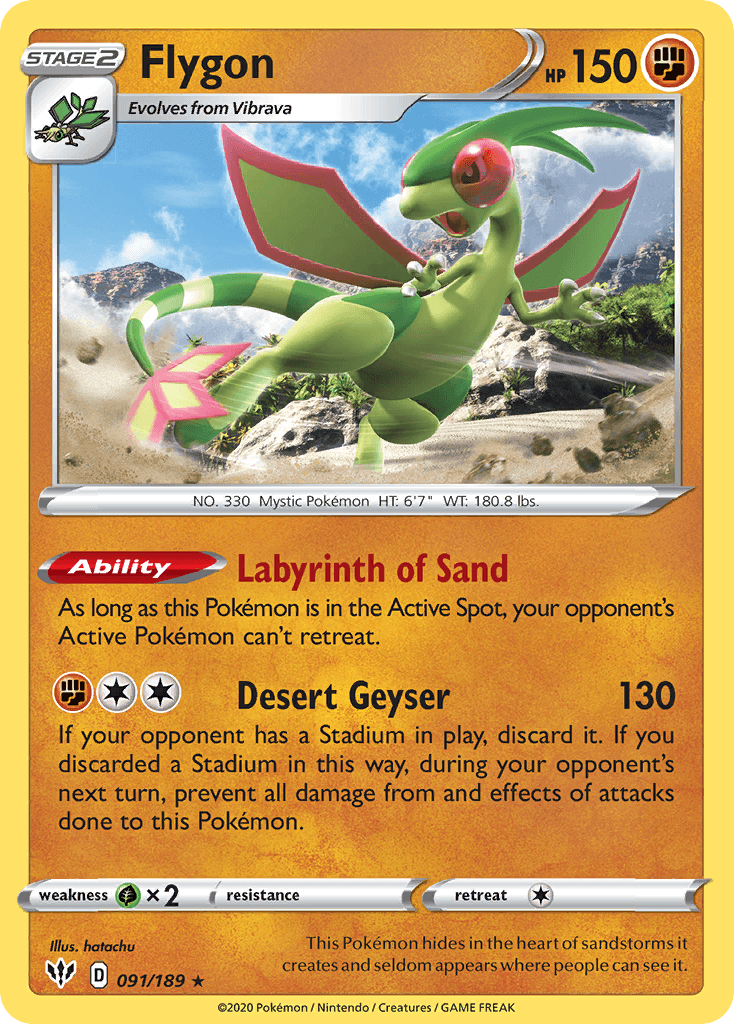 Flygon Pokémon card