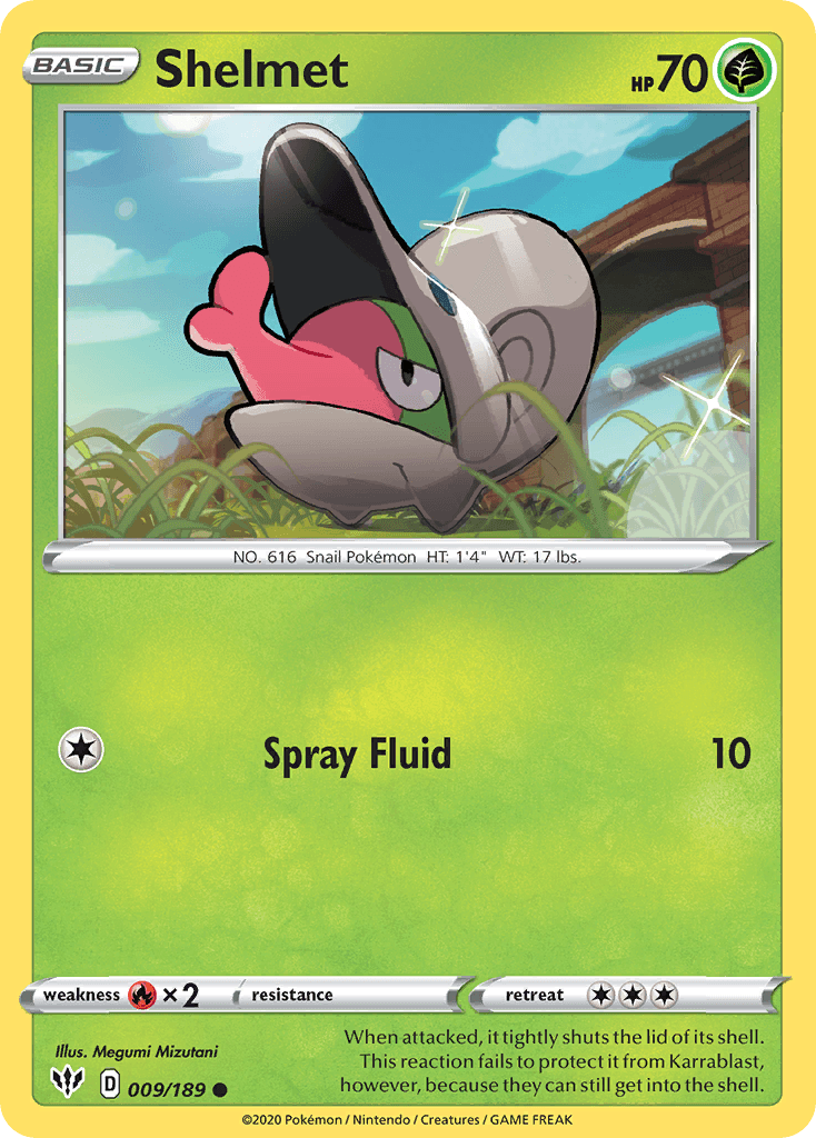 Shelmet Pokémon card
