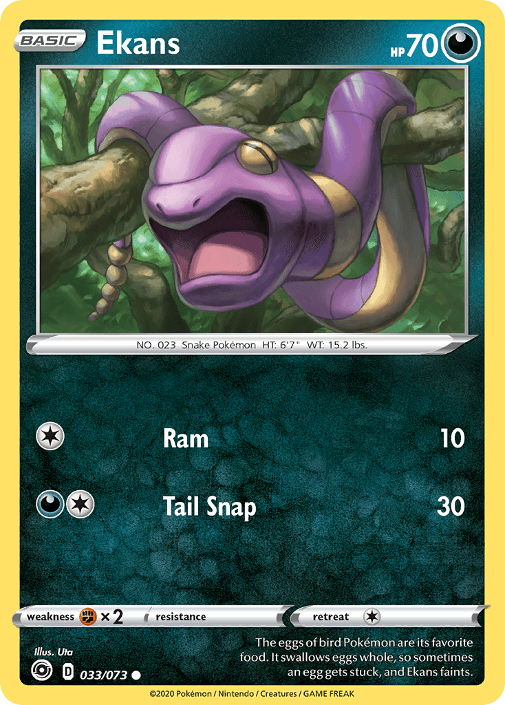 Ekans Pokémon card