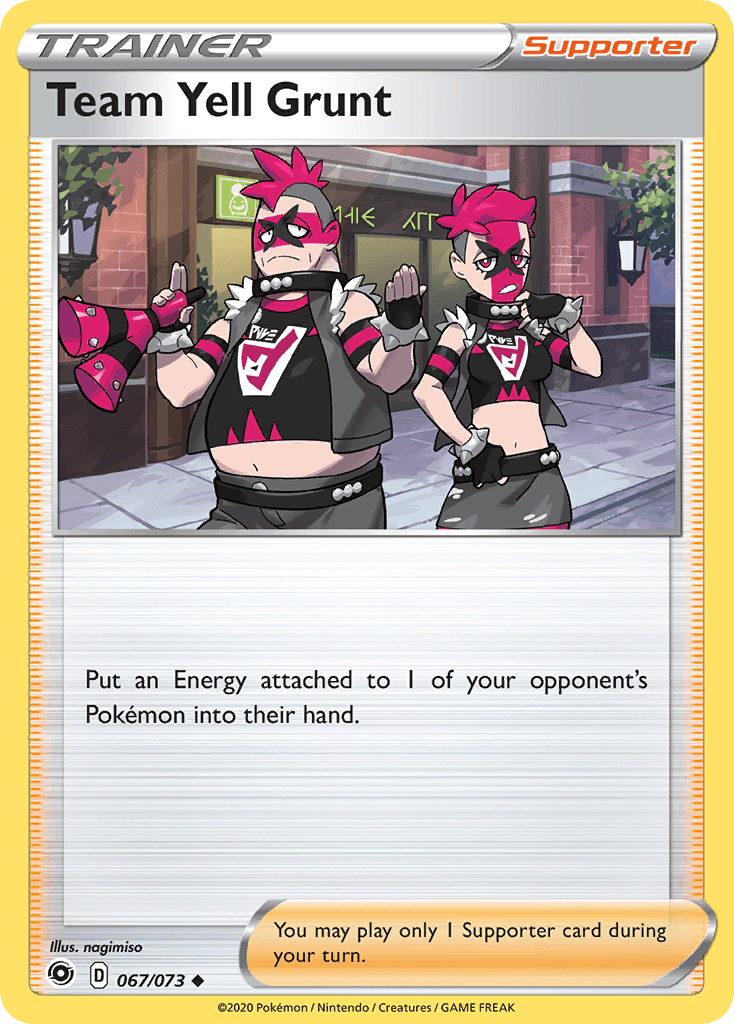 Team Yell Grunt Pokémon card