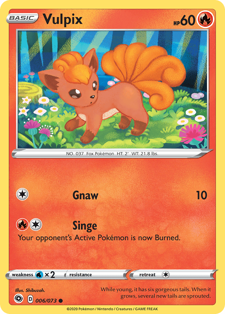 Vulpix Pokémon card