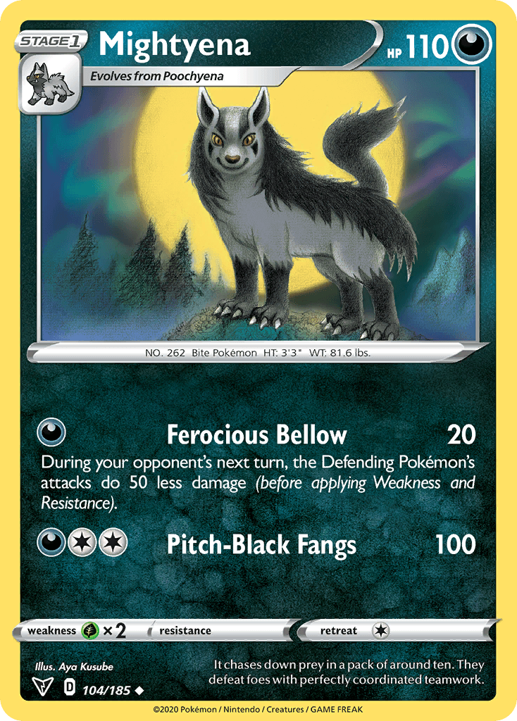 Mightyena Pokémon card