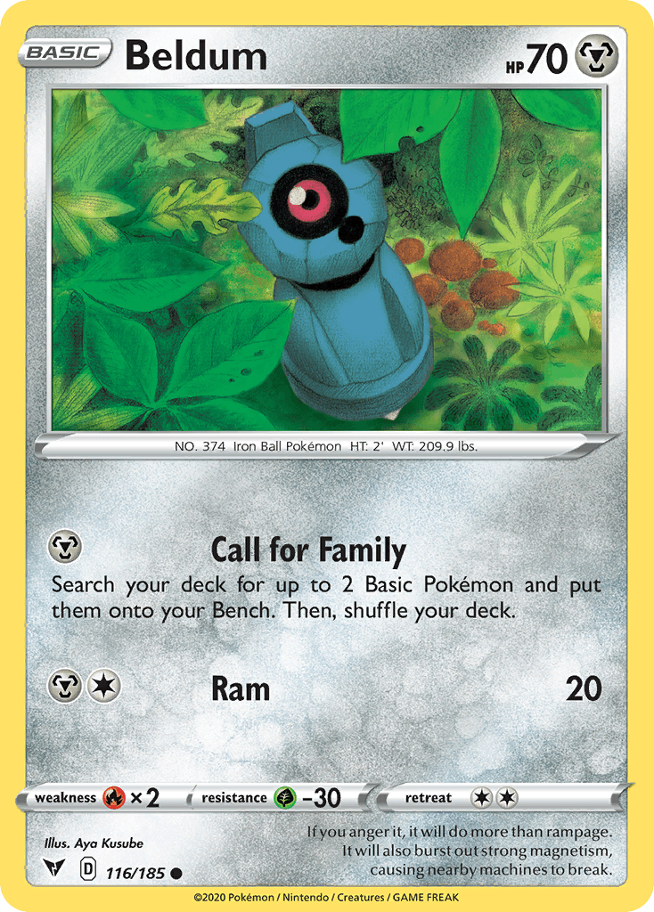 Beldum Pokémon card