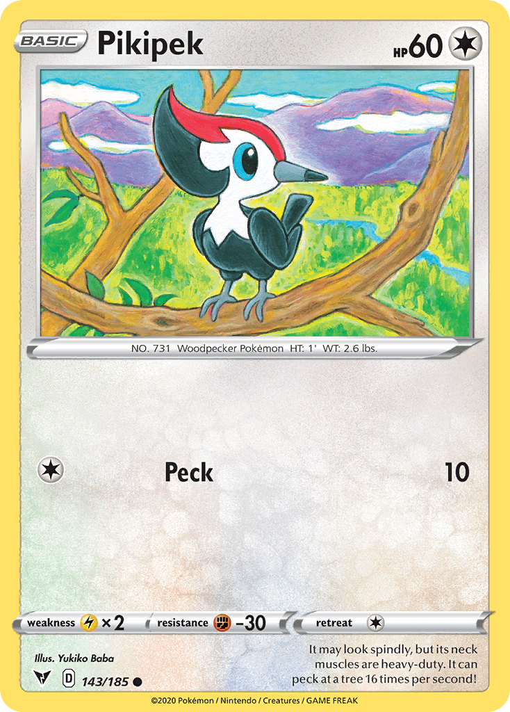 Pikipek Pokémon card