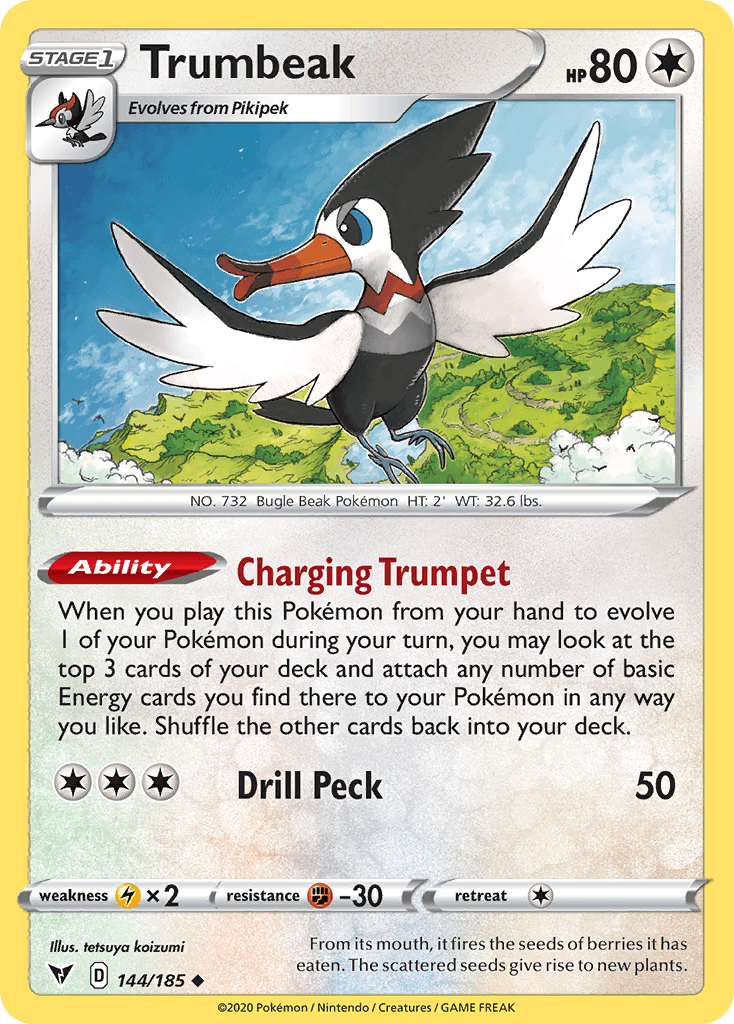 Trumbeak Pokémon card