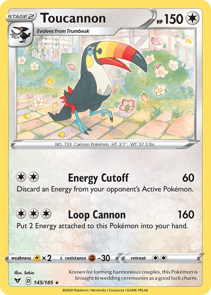 Toucannon Pokémon card