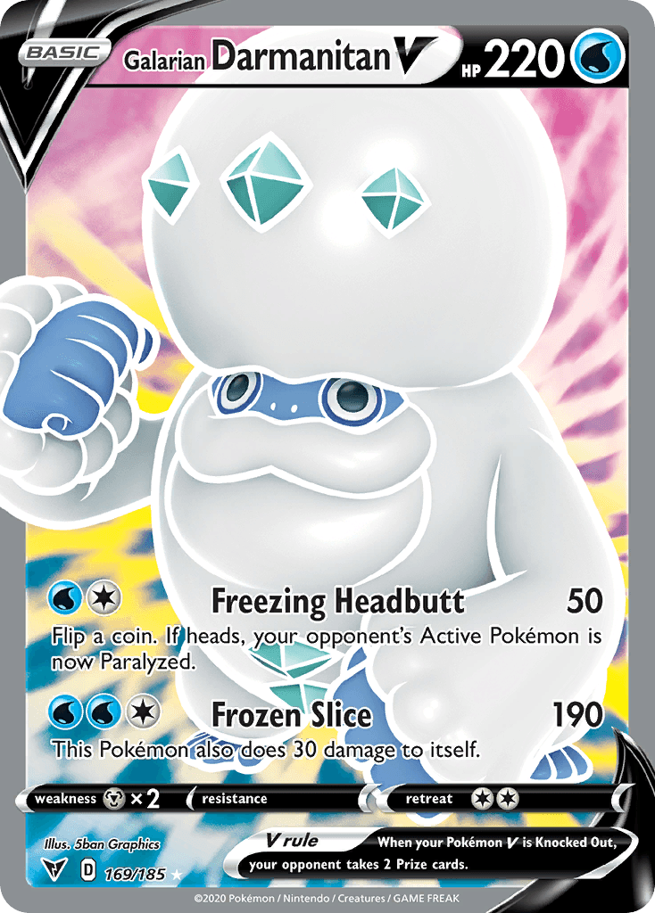 Galarian Darmanitan V Pokémon card