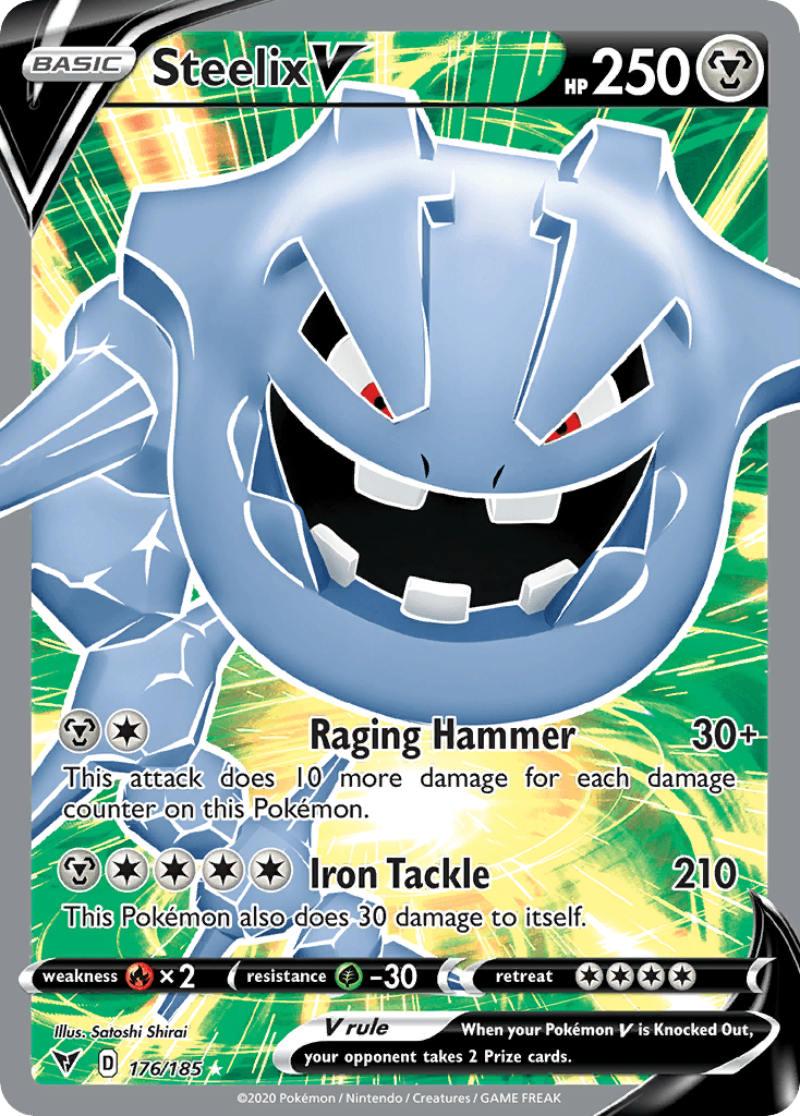 Steelix V Pokémon card