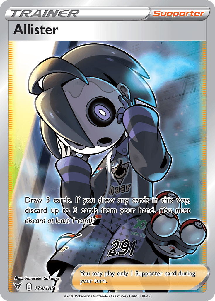 Allister Pokémon card