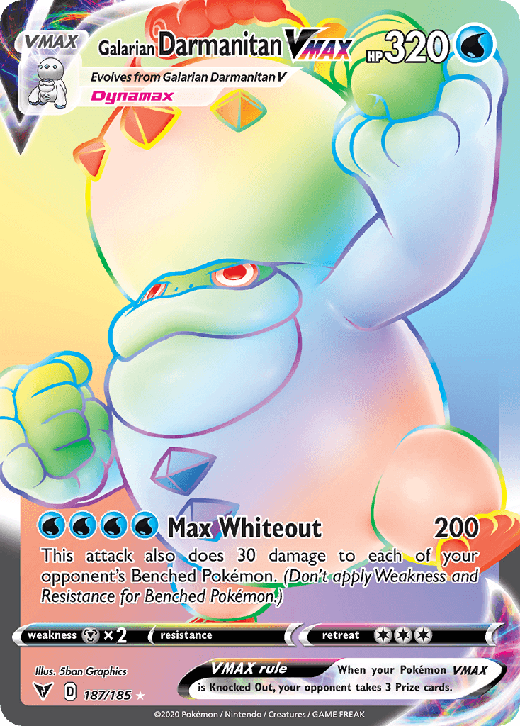 Galarian Darmanitan VMAX Pokémon card
