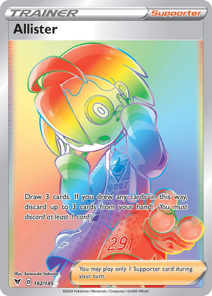 Allister Pokémon card