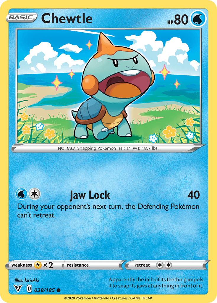 Chewtle Pokémon card