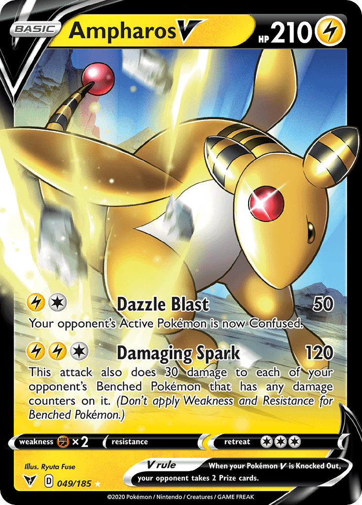 Ampharos V Pokémon card