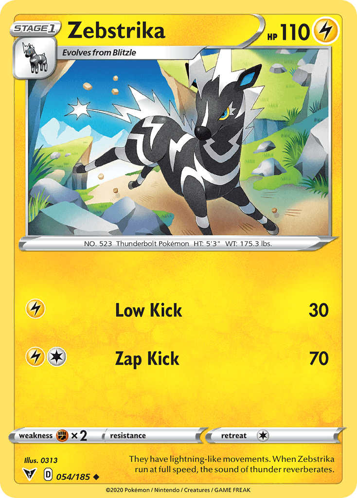 Zebstrika Pokémon card