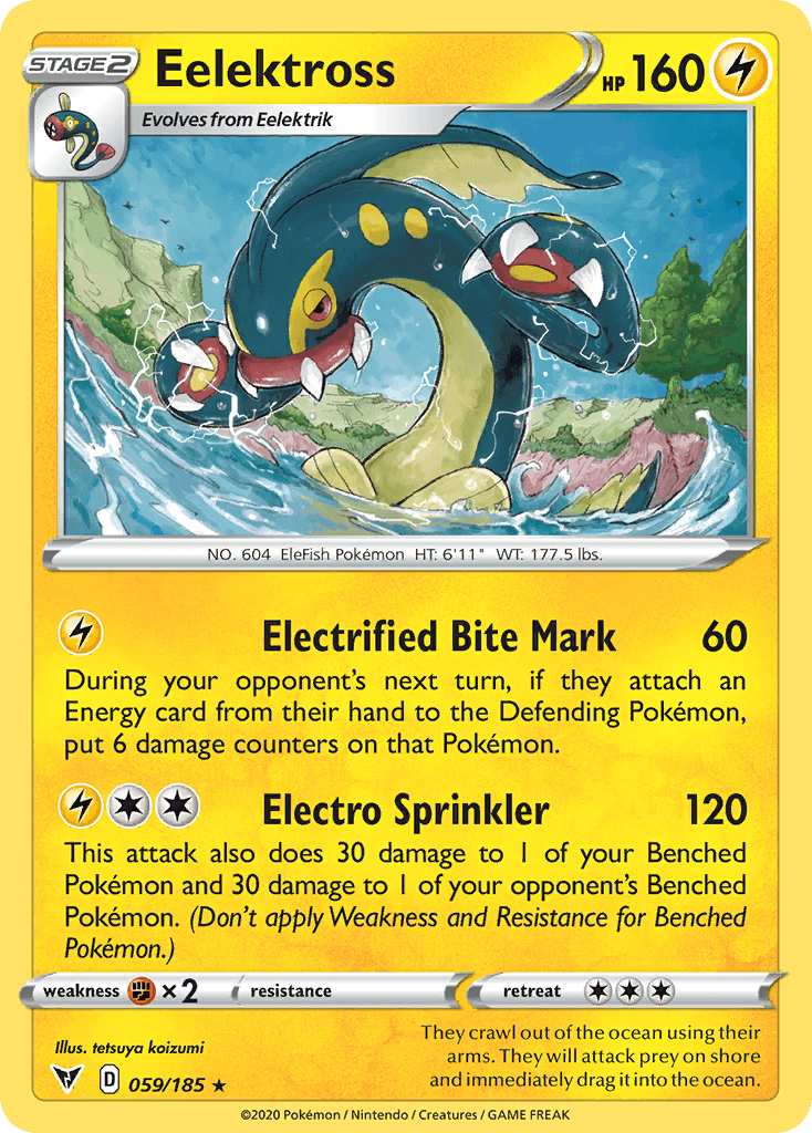 Eelektross Pokémon card