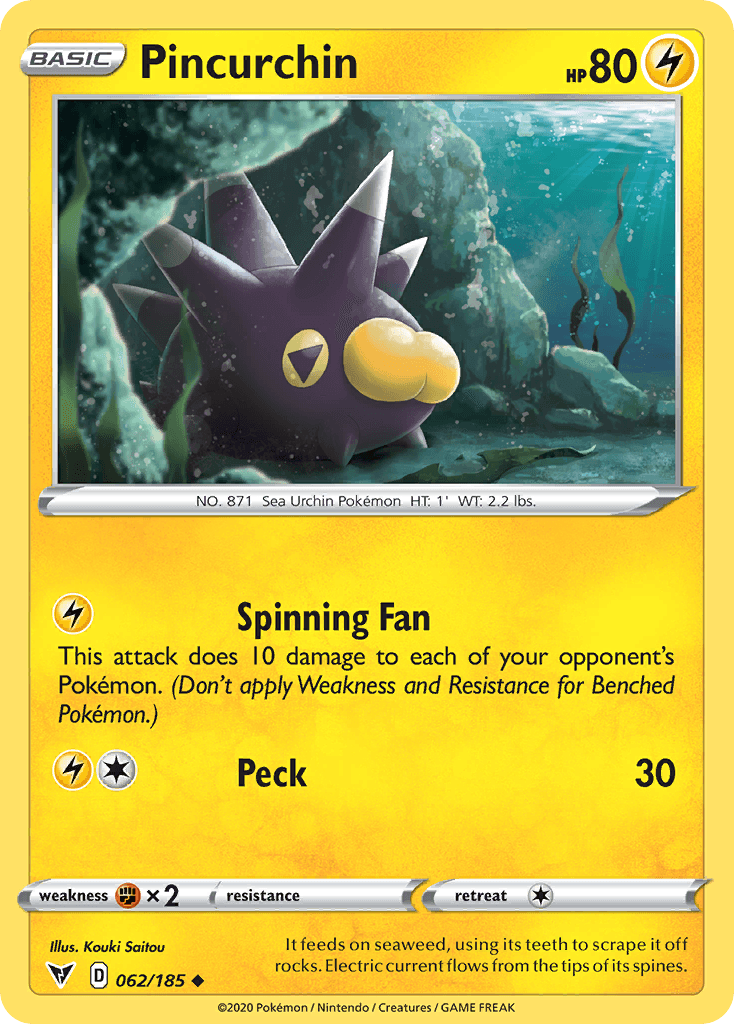 Pincurchin Pokémon card