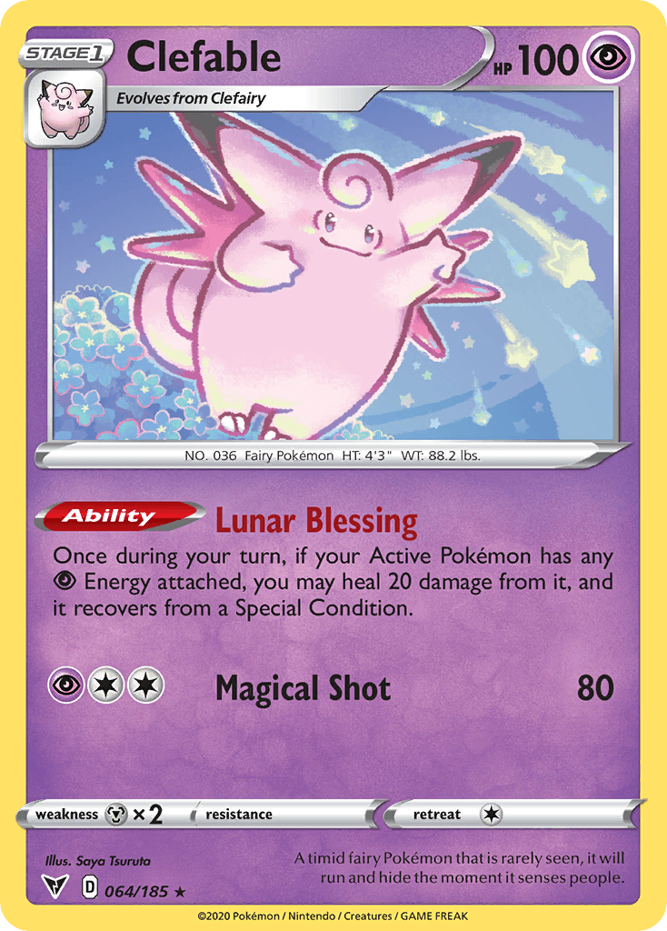 Clefable Pokémon card