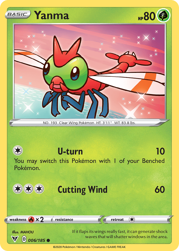 Yanma Pokémon card