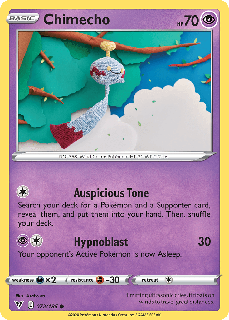 Chimecho Pokémon card