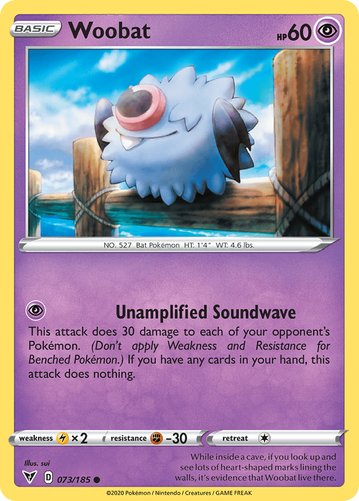 Woobat Pokémon card
