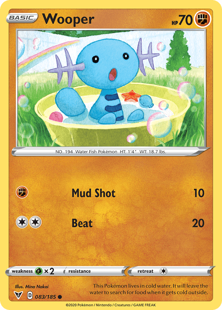 Wooper Pokémon card