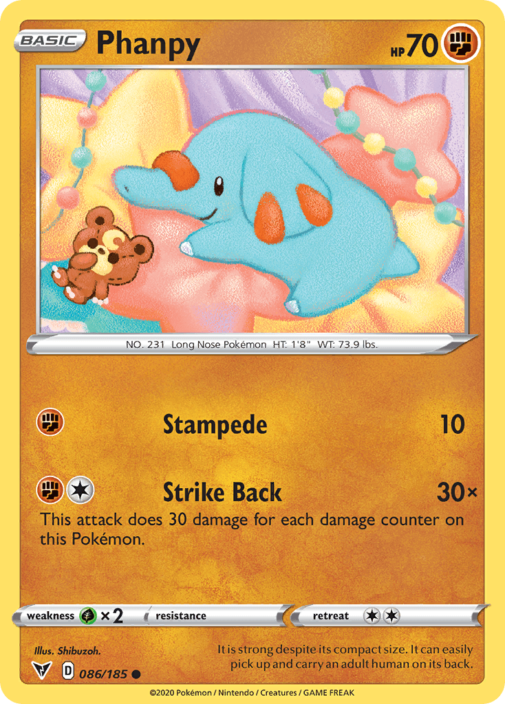 Phanpy Pokémon card
