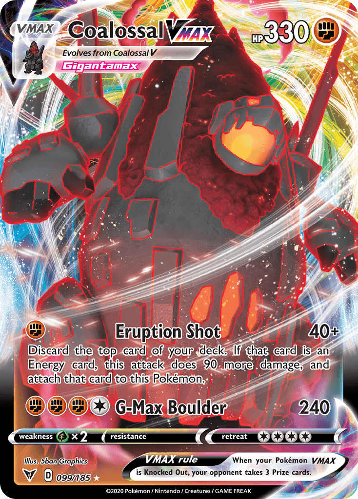 Coalossal VMAX Pokémon card