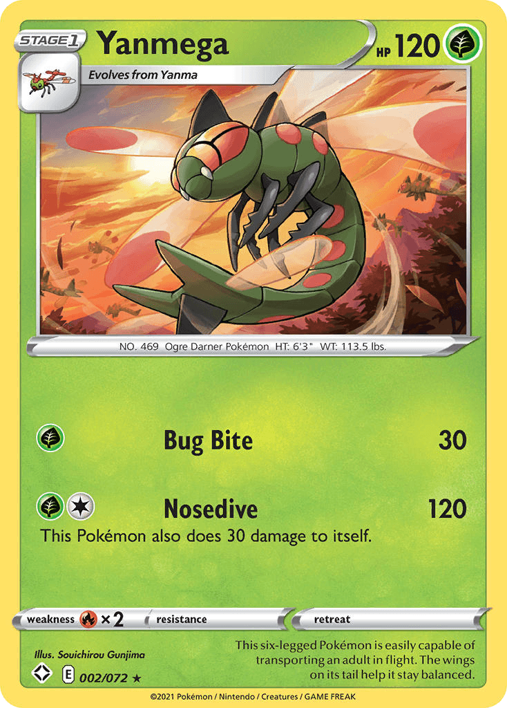Yanmega Pokémon card