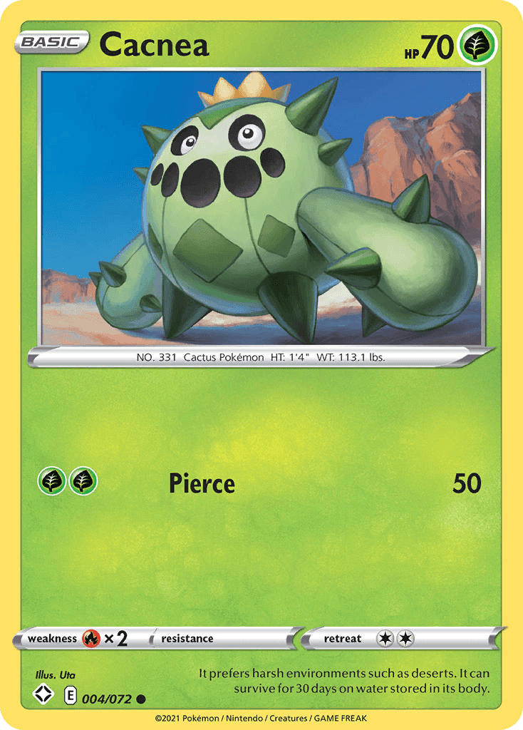 Cacnea Pokémon card