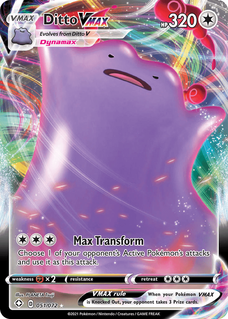 Ditto VMAX Pokémon card