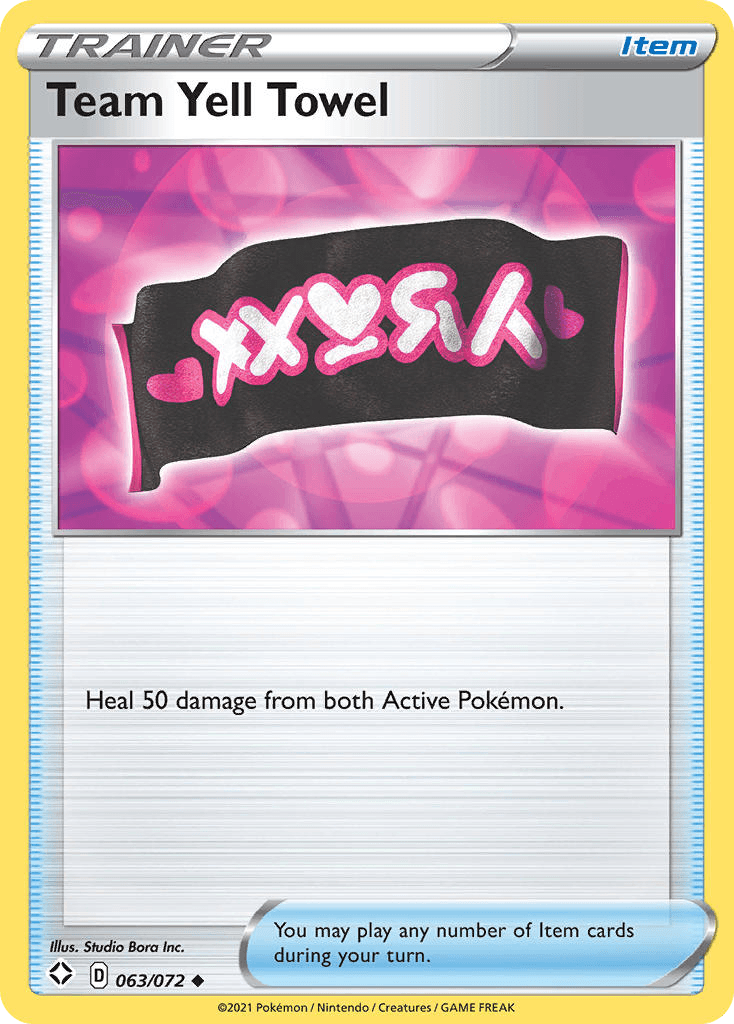 Team Yell Towel Pokémon card