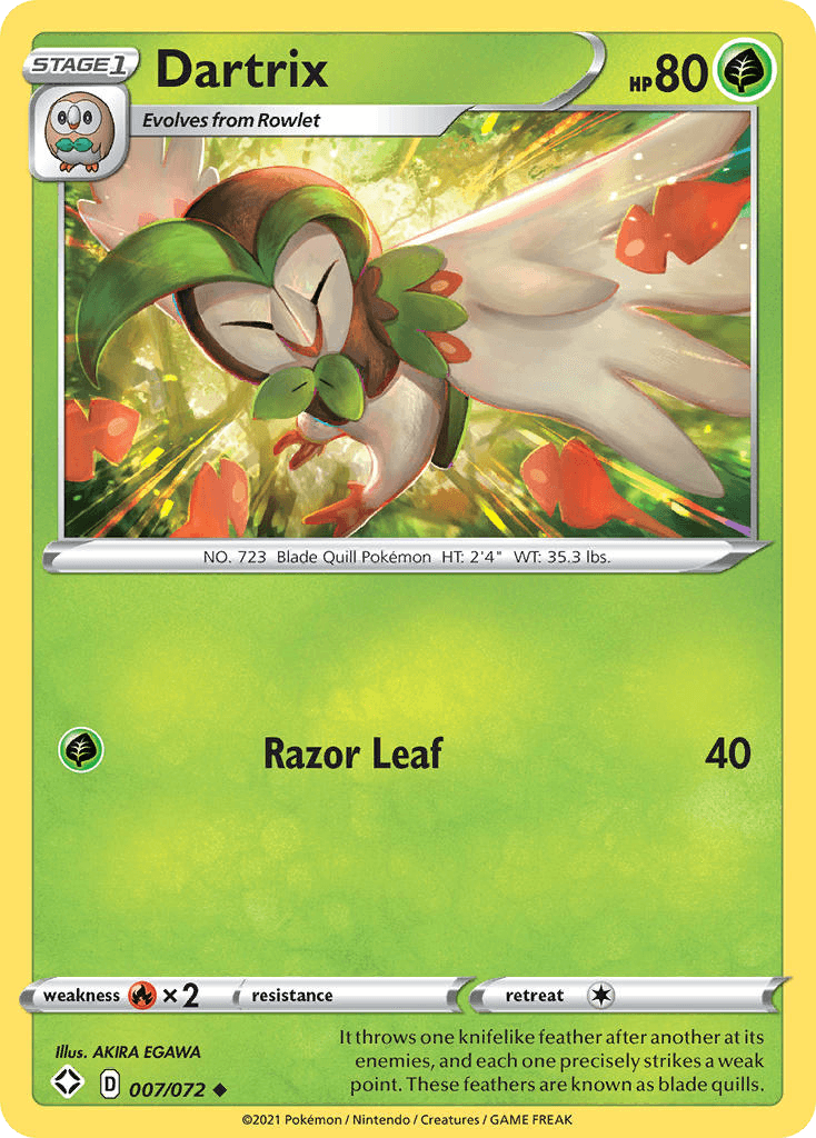 Dartrix Pokémon card
