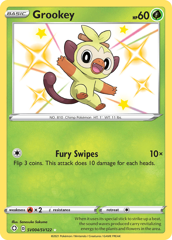 Grookey Pokémon card