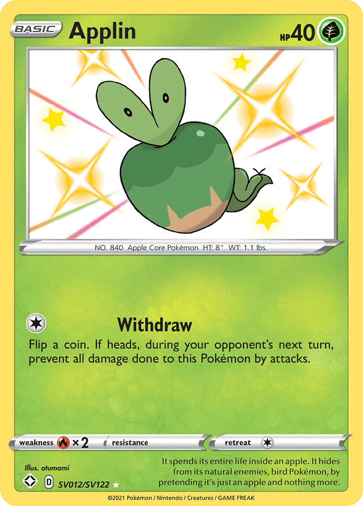 Applin Pokémon card