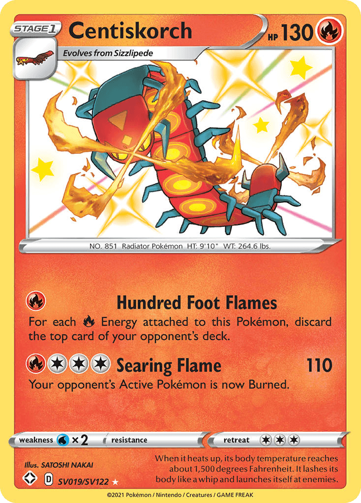 Centiskorch Pokémon card