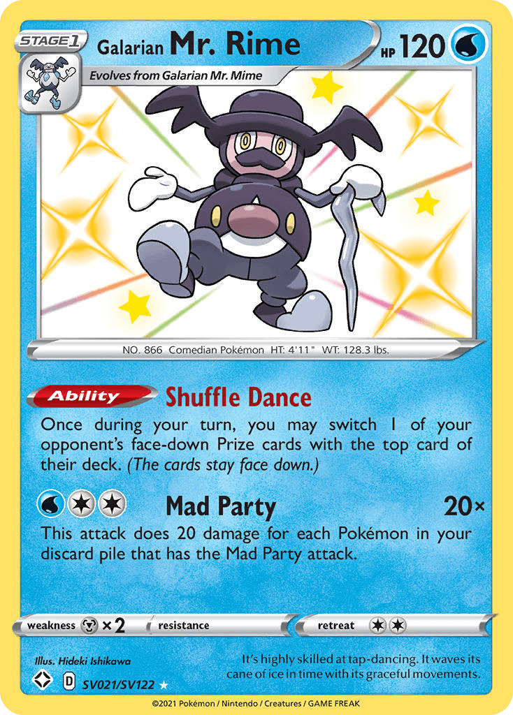 Galarian Mr. Rime Pokémon card