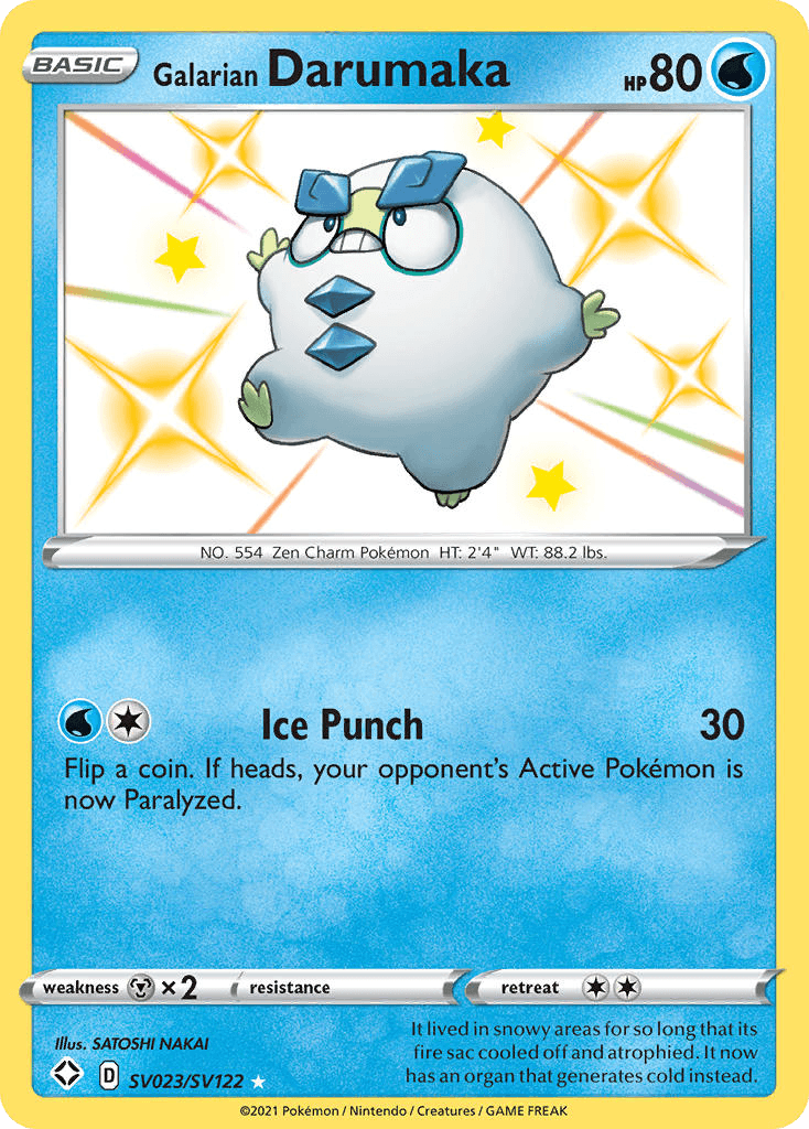 Galarian Darumaka Pokémon card