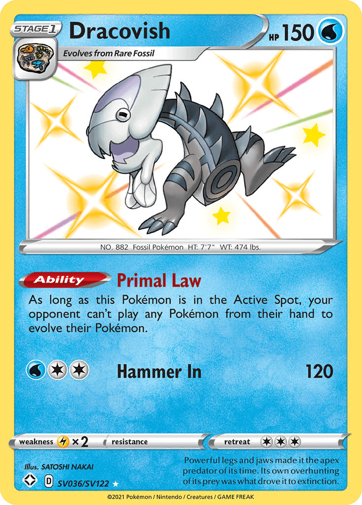 Dracovish Pokémon card