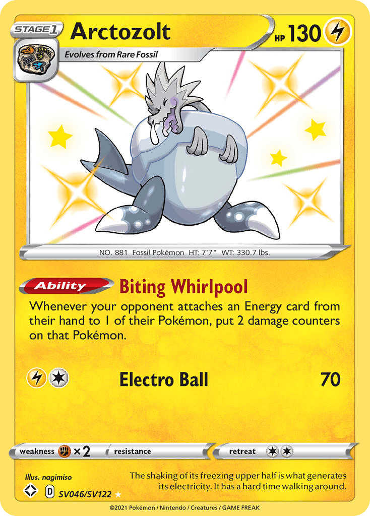 Arctozolt Pokémon card